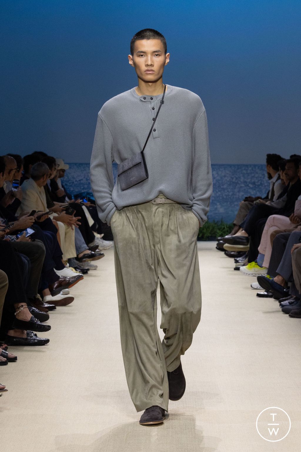 Fashion Week Milan Spring/Summer 2026 look 93 de la collection Giorgio Armani menswear
