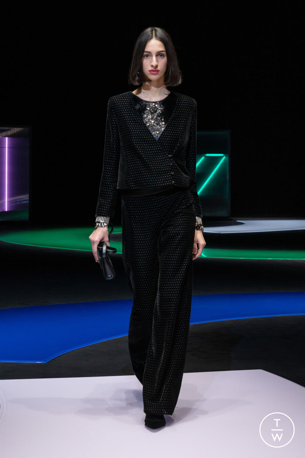 Fashion Week Milan Fall/Winter 2021 look 94 from the Emporio Armani collection womenswear