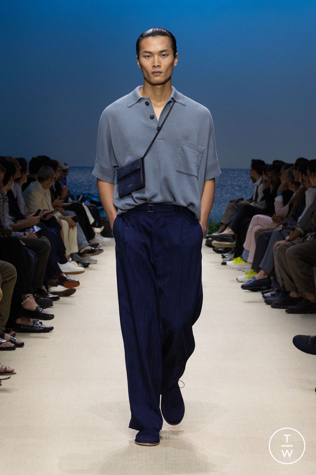 Fashion Week Milan Spring/Summer 2026 look 94 from the Giorgio Armani collection menswear