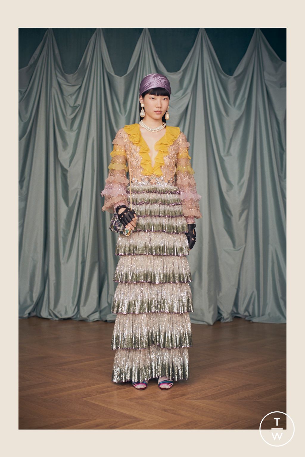 Fashion Week Paris Resort 2025 look 95 from the Valentino collection womenswear