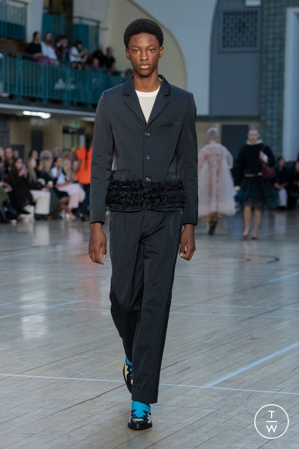 Fashion Week London Spring/Summer 2023 look 12 from the Molly Goddard collection womenswear