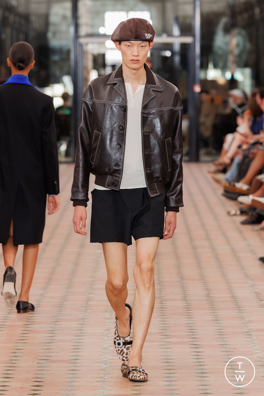 Fashion Week Paris Spring/Summer 2026 look 9 from the Wales Bonner collection menswear