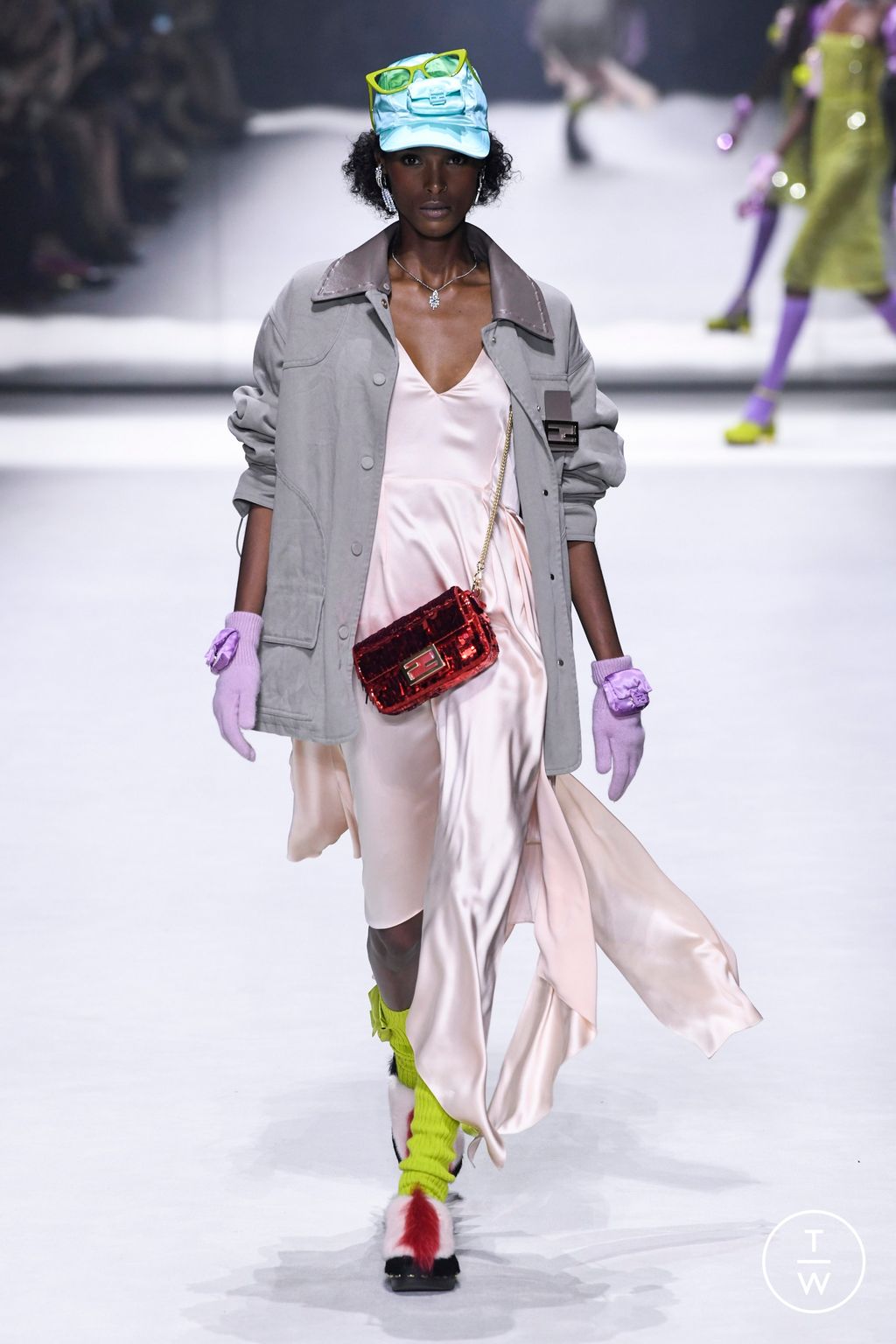 Fashion Week New York Resort 2023 look 11 from the Fendi collection womenswear