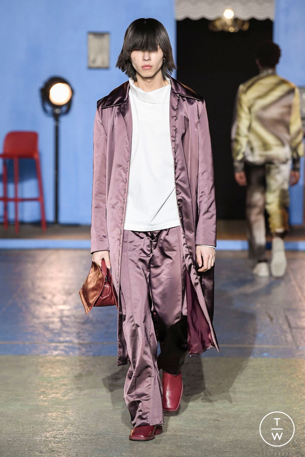 Fashion Week Paris Fall/Winter 2023 look 18 from the Bianca Saunders collection menswear