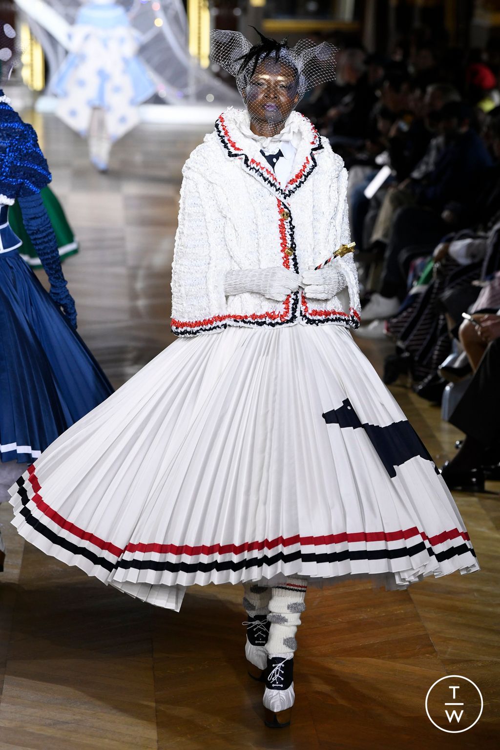 Fashion Week Paris Spring/Summer 2023 look 32 from the Thom Browne collection womenswear