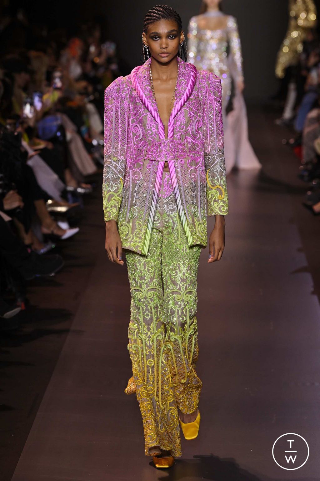 Fashion Week Paris Spring/Summer 2023 look 45 from the Georges Hobeika collection 高级定制