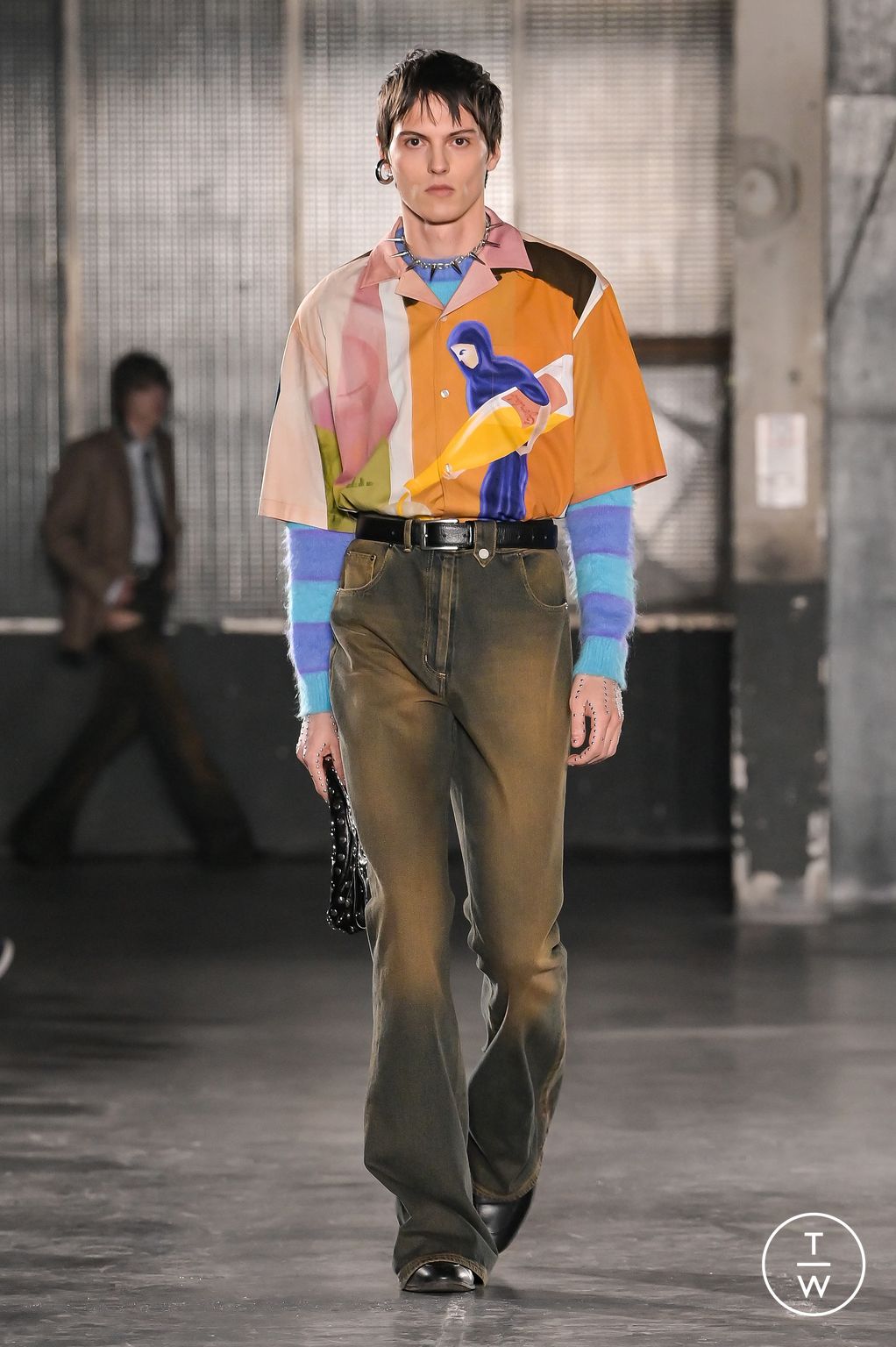 Fashion Week Paris Fall/Winter 2023 look 28 from the EGONlab collection menswear