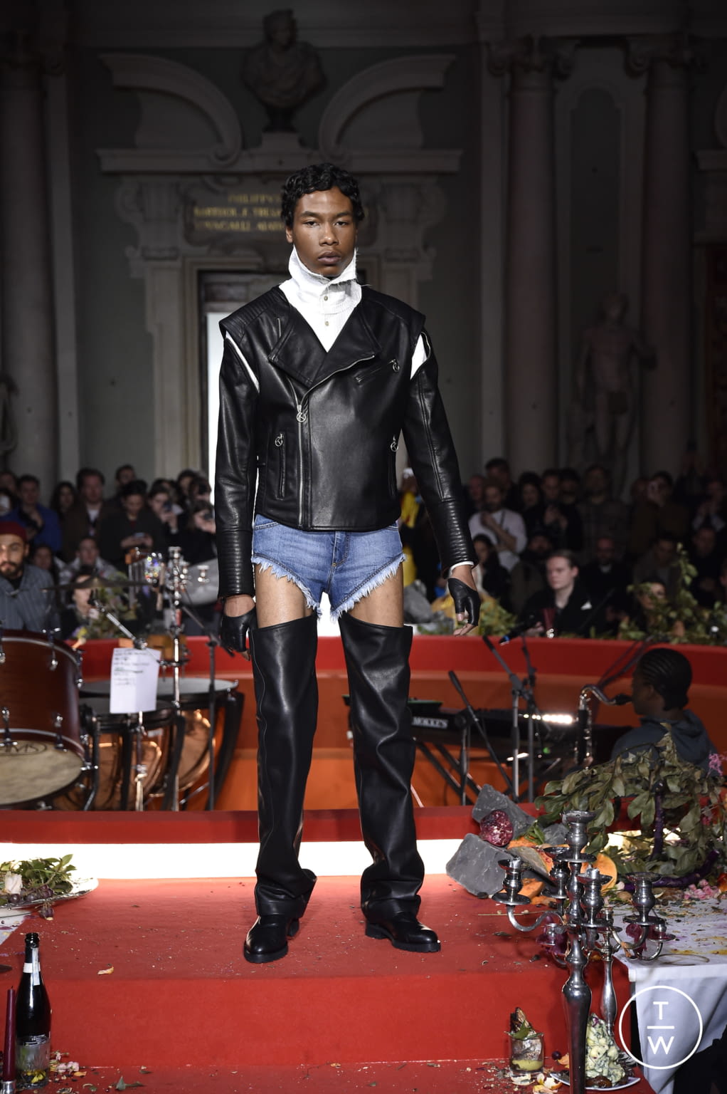 Fashion Week Florence - Pitti Fall/Winter 2020 look 1 from the Telfar collection menswear