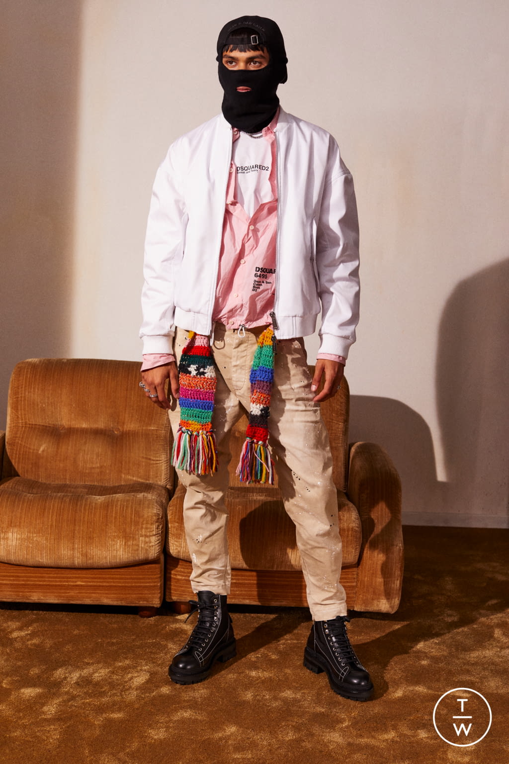 Fashion Week Milan Resort 2022 look 1 from the Dsquared2 collection menswear