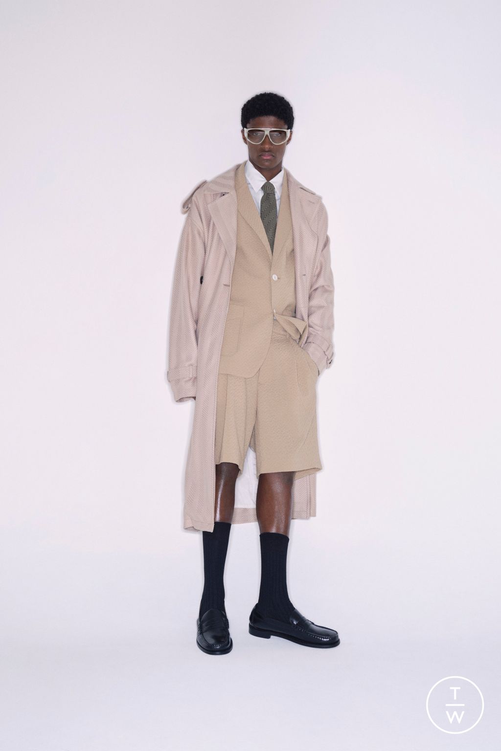 Fashion Week Milan Spring/Summer 2024 look 1 from the Missoni collection menswear