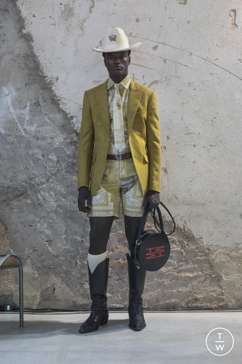 Fashion Week Florence - Pitti Spring/Summer 2022 look 2 from the Thebe Magugu collection menswear