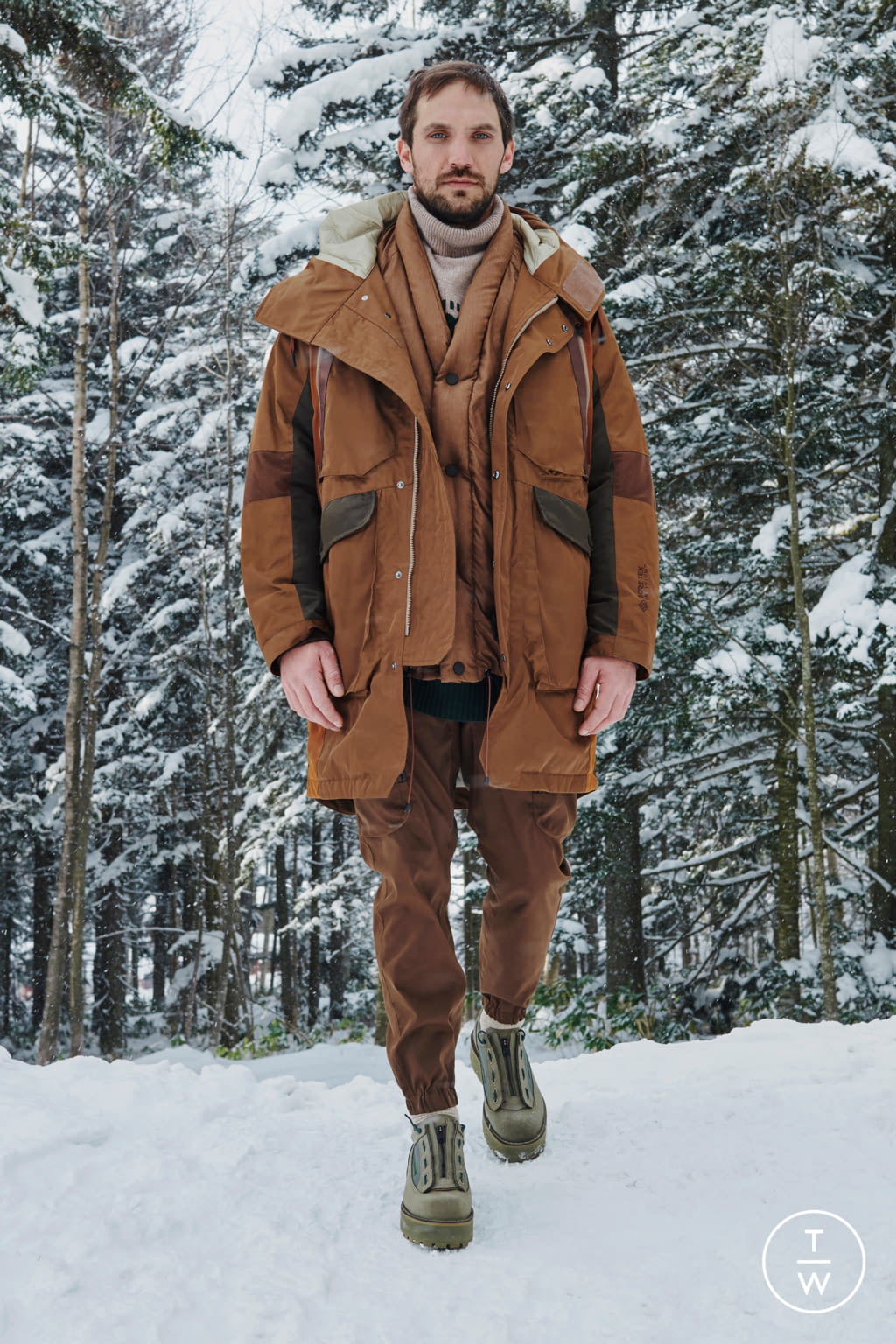 Fashion Week Paris Fall/Winter 2021 look 1 from the White Mountaineering collection menswear