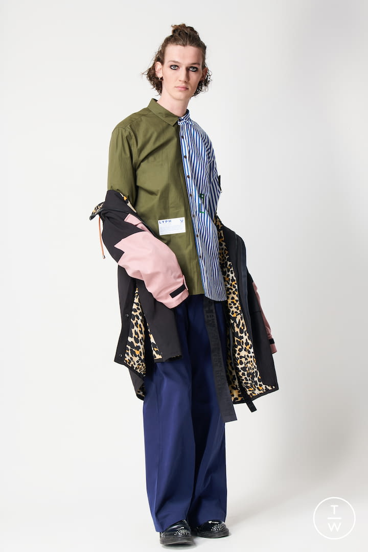 Fashion Week London Spring/Summer 2022 look 1 from the Lyph collection menswear