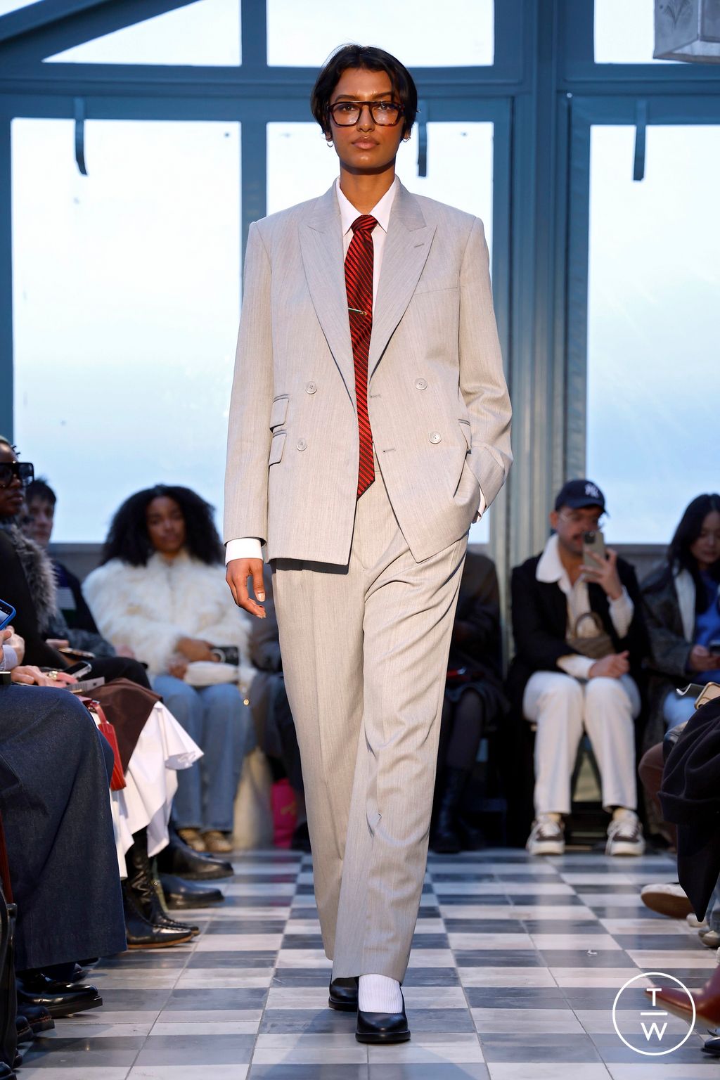 Fashion Week New York Fall/Winter 2025 look 1 from the 5000 collection womenswear
