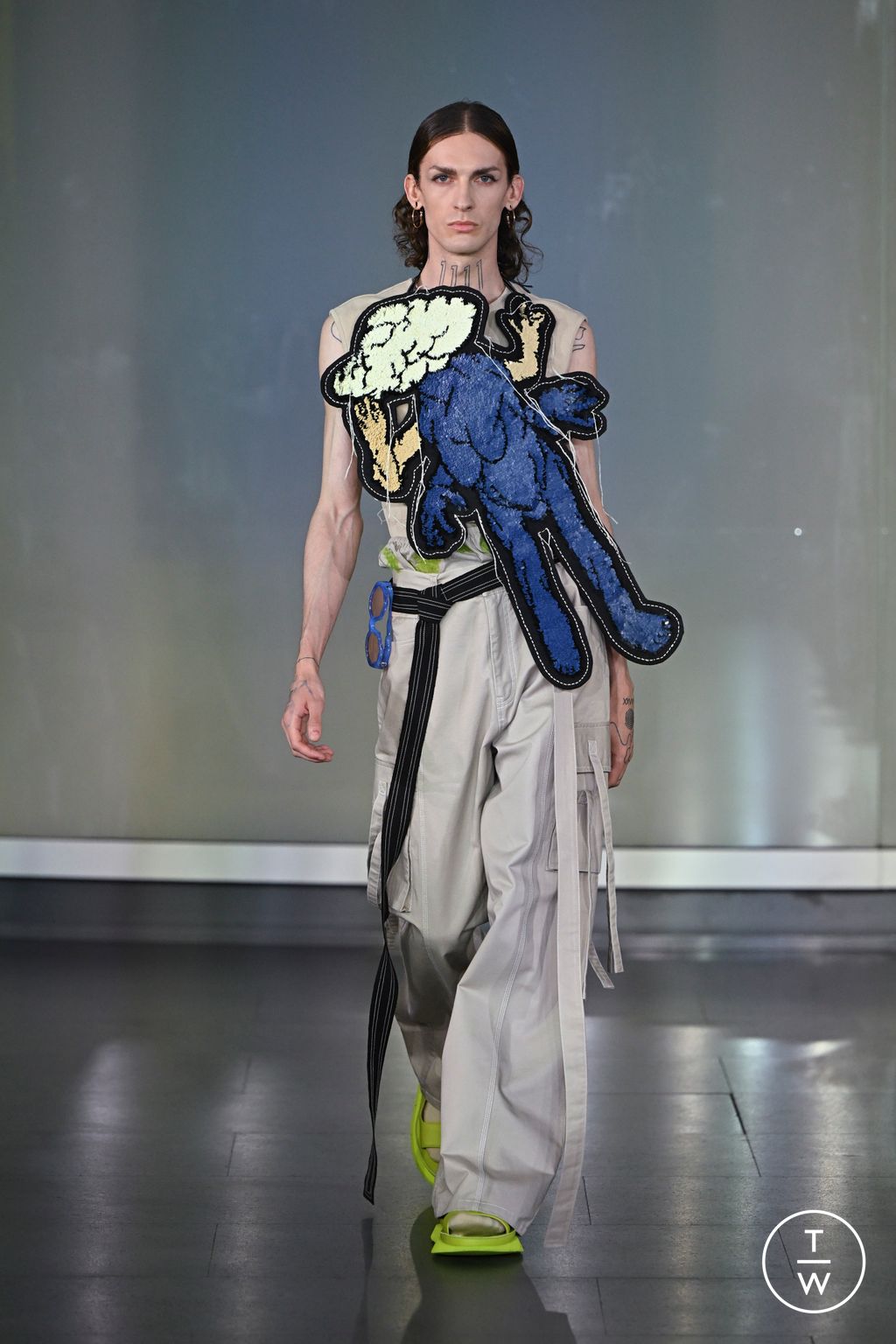 Fashion Week Milan Spring/Summer 2023 look 1 from the Dhruv-Kapoor collection menswear