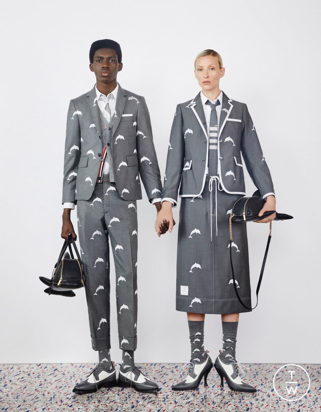 Fashion Week Paris Resort 2020 look 2 from the Thom Browne collection 女装