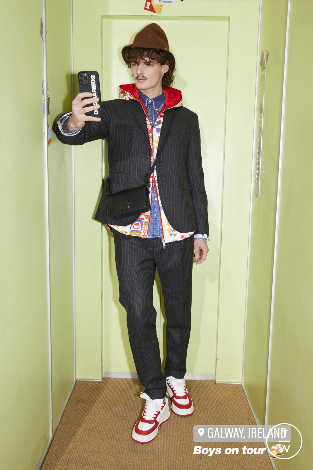 Fashion Week Milan Pre-Fall 2022 look 10 from the Dsquared2 collection menswear