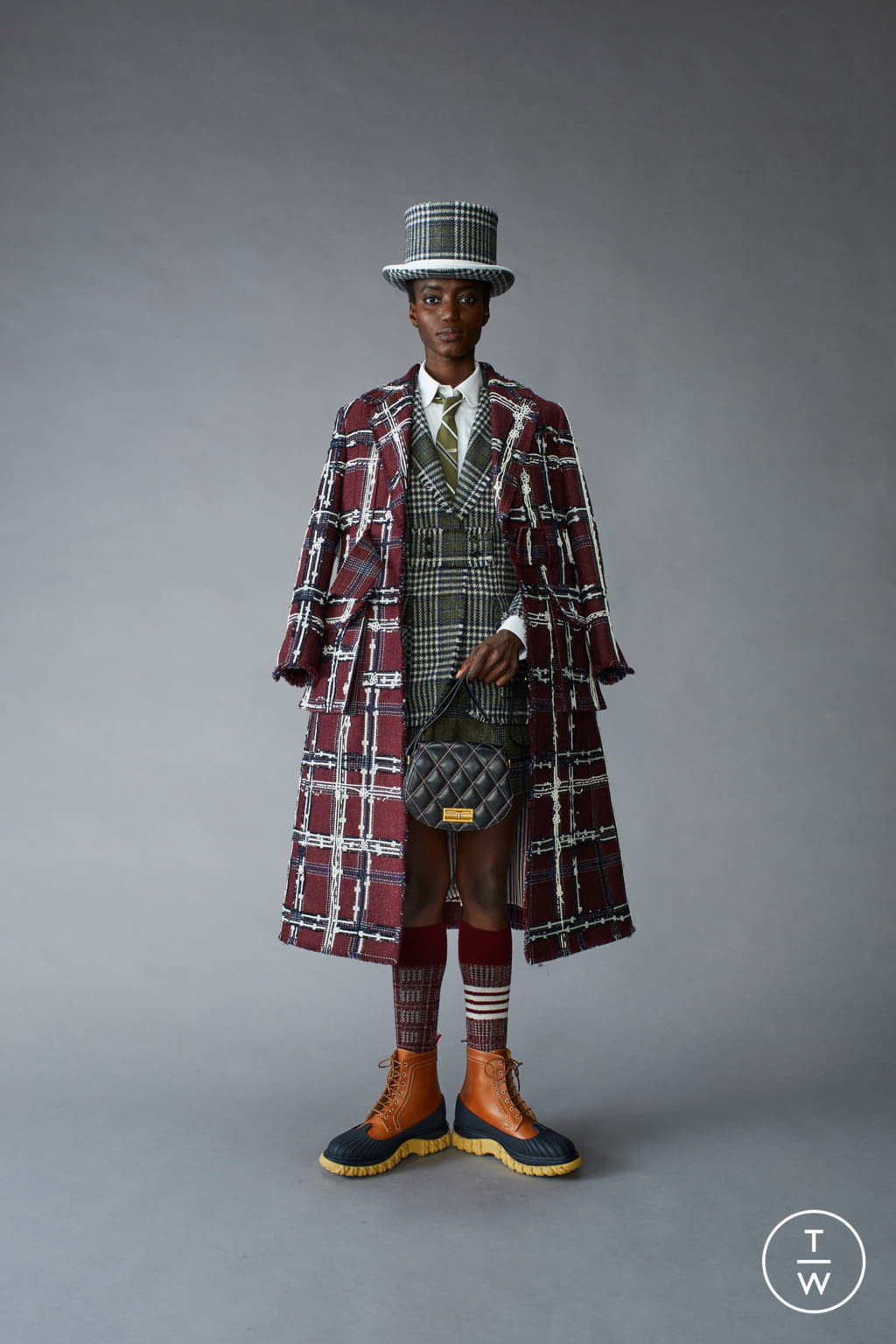 Fashion Week Paris Pre-Fall 2021 look 10 from the Thom Browne collection womenswear