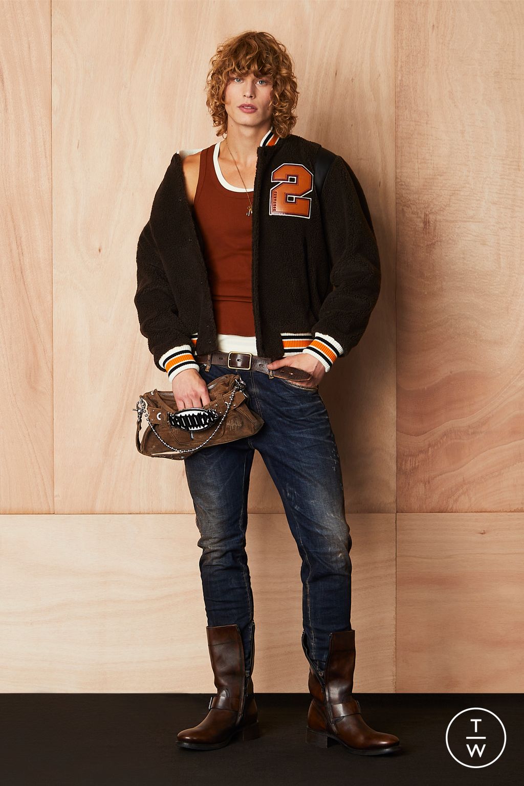 Fashion Week Milan Pre-Fall 2024 look 10 from the Dsquared2 collection 男装