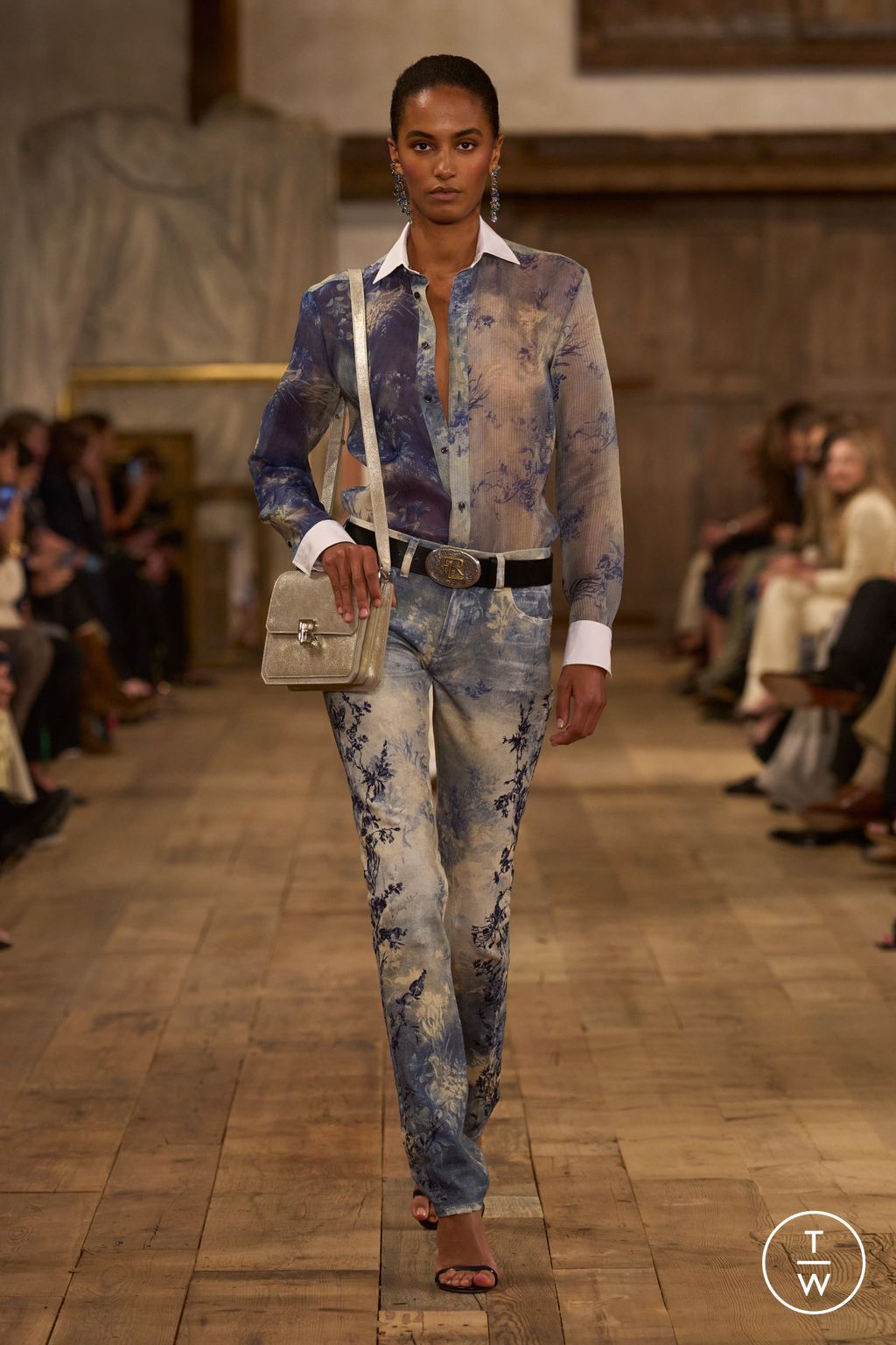 Fashion Week New York Spring/Summer 2024 look 10 from the Ralph Lauren collection 女装
