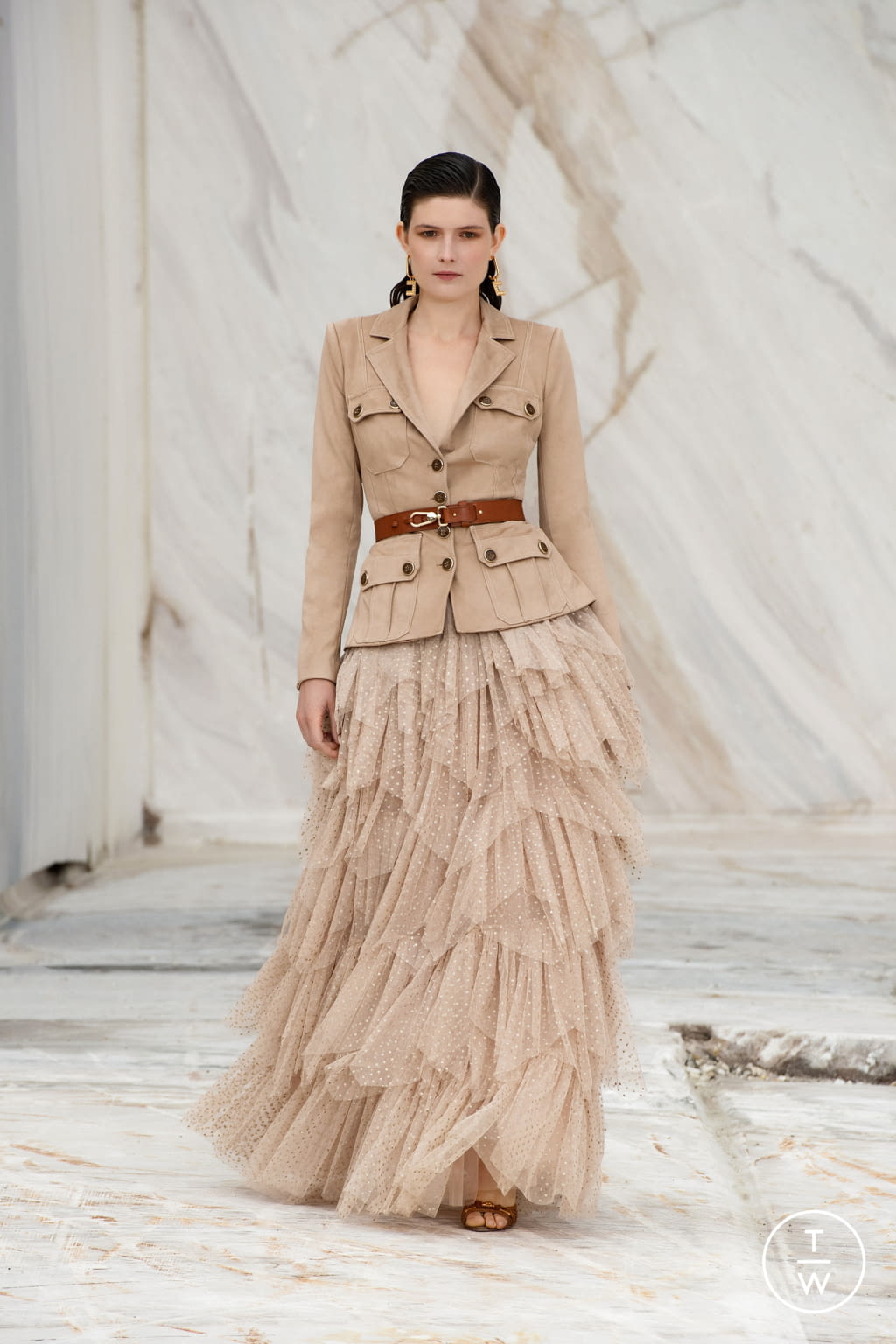Fashion Week Milan Spring/Summer 2022 look 10 from the Elisabetta Franchi collection womenswear