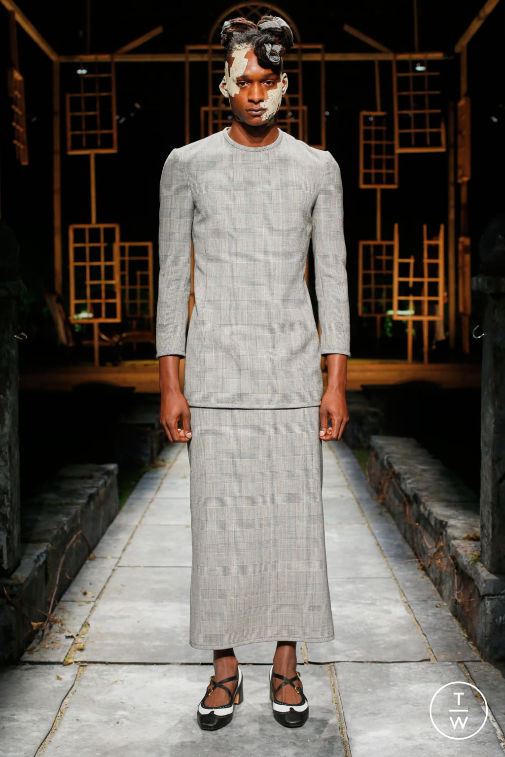 Fashion Week New York Spring/Summer 2022 look 10 from the Thom Browne collection womenswear