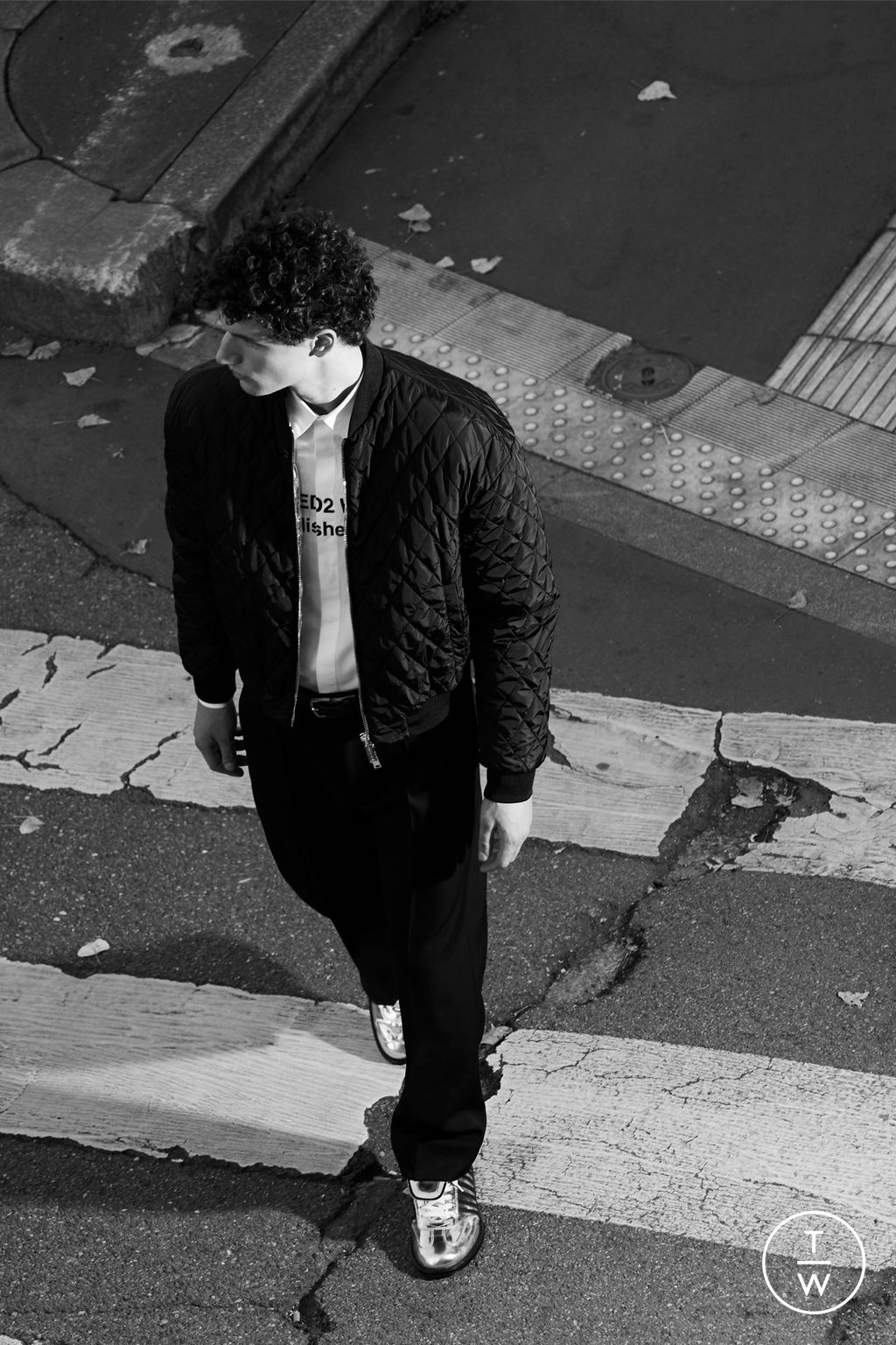 Fashion Week Milan Pre-Fall 2025 look 10 from the Dsquared2 collection 男装