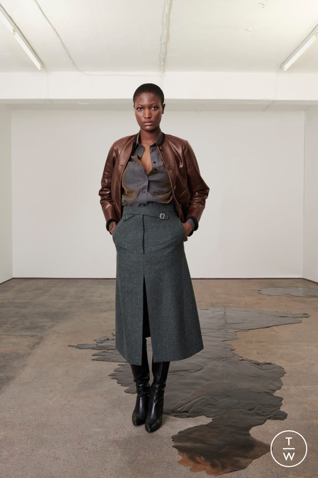 Fashion Week London Fall/Winter 2021 look 10 from the Eftychia collection womenswear