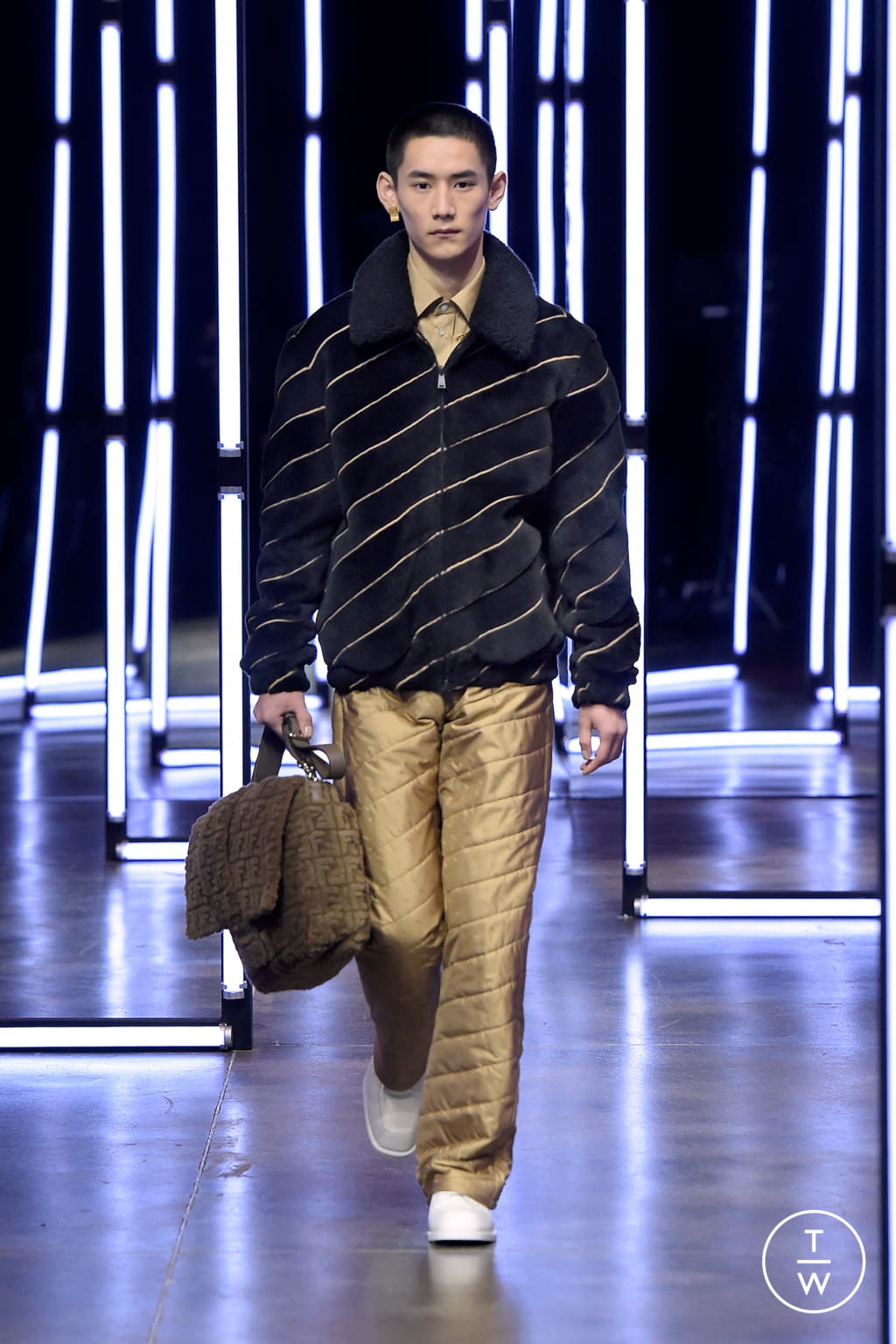 Fashion Week Milan Fall/Winter 2021 look 10 from the Fendi collection menswear