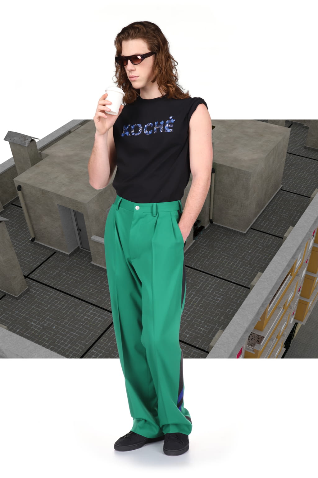 Fashion Week Paris Pre-Fall 2022 look 10 from the Koché collection 女装