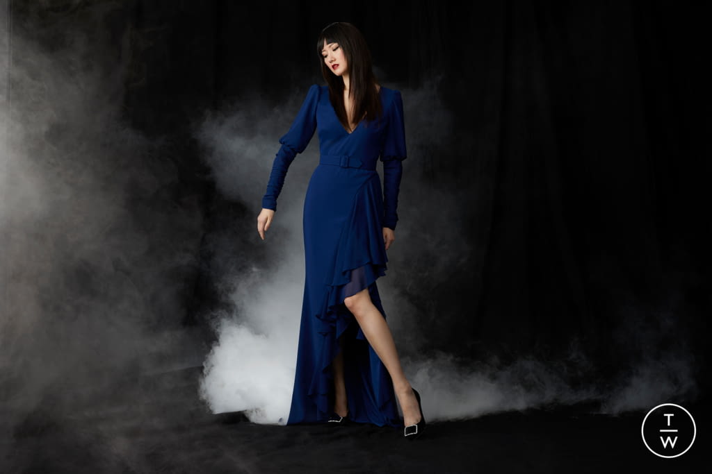 Fashion Week New York Pre-Fall 2021 look 11 de la collection Badgley Mischka womenswear