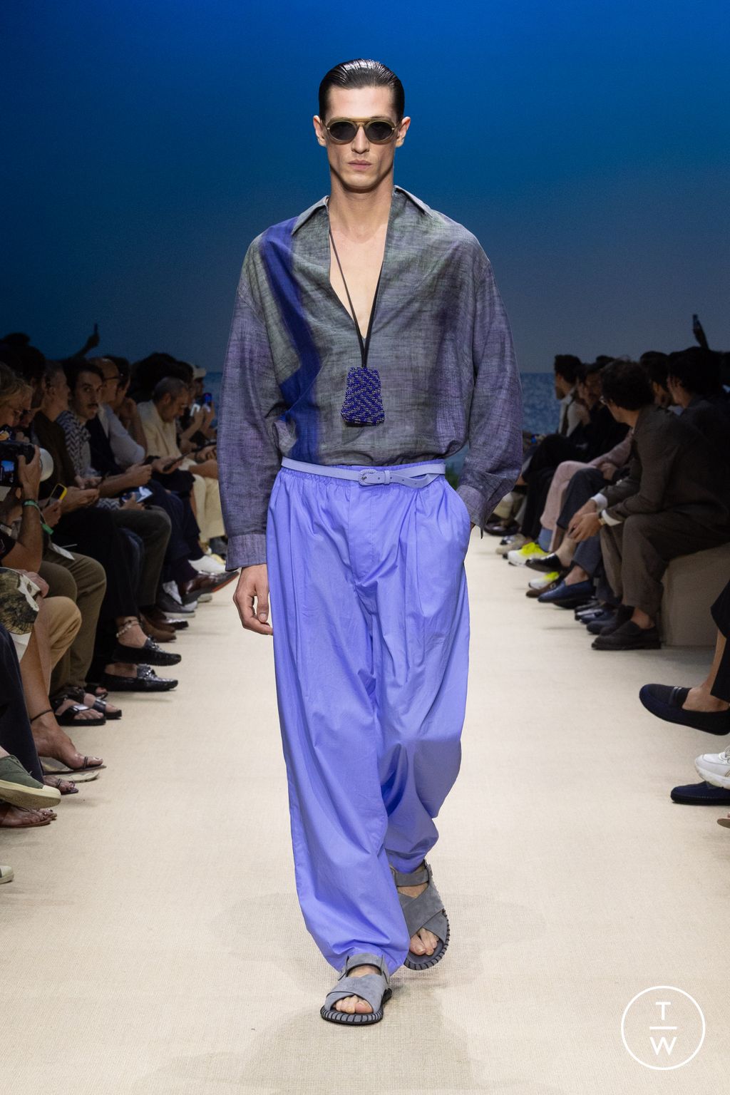 Fashion Week Milan Spring/Summer 2026 look 104 de la collection Giorgio Armani menswear