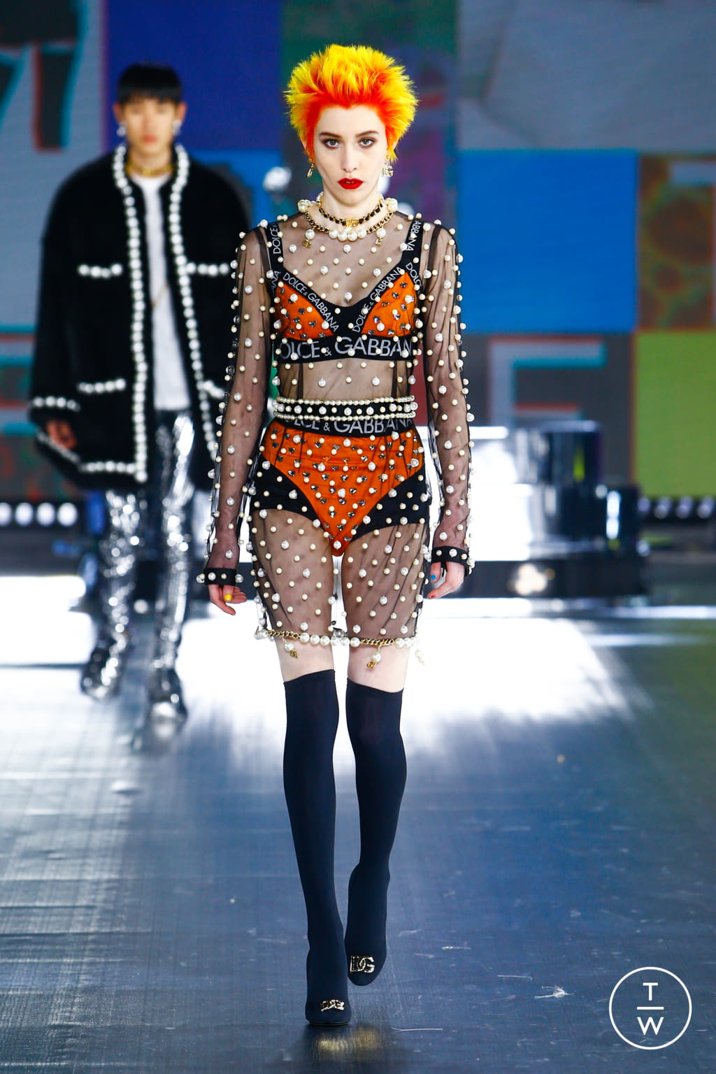 Fashion Week Milan Fall/Winter 2021 look 116 from the Dolce & Gabbana collection womenswear