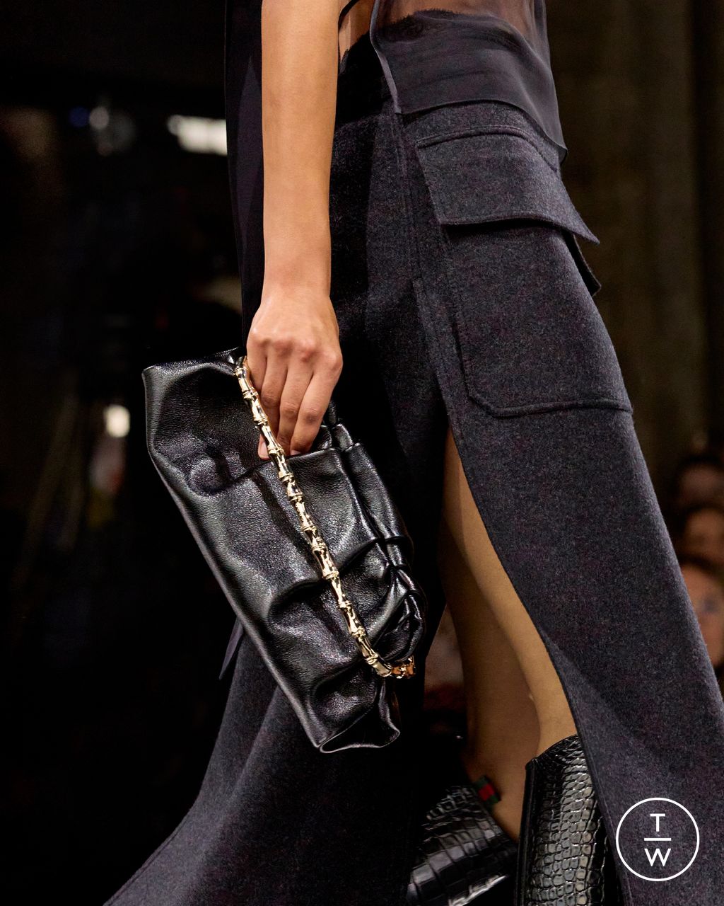 Fashion Week Milan Fall/Winter 2024 look 5 de la collection Gucci womenswear accessories