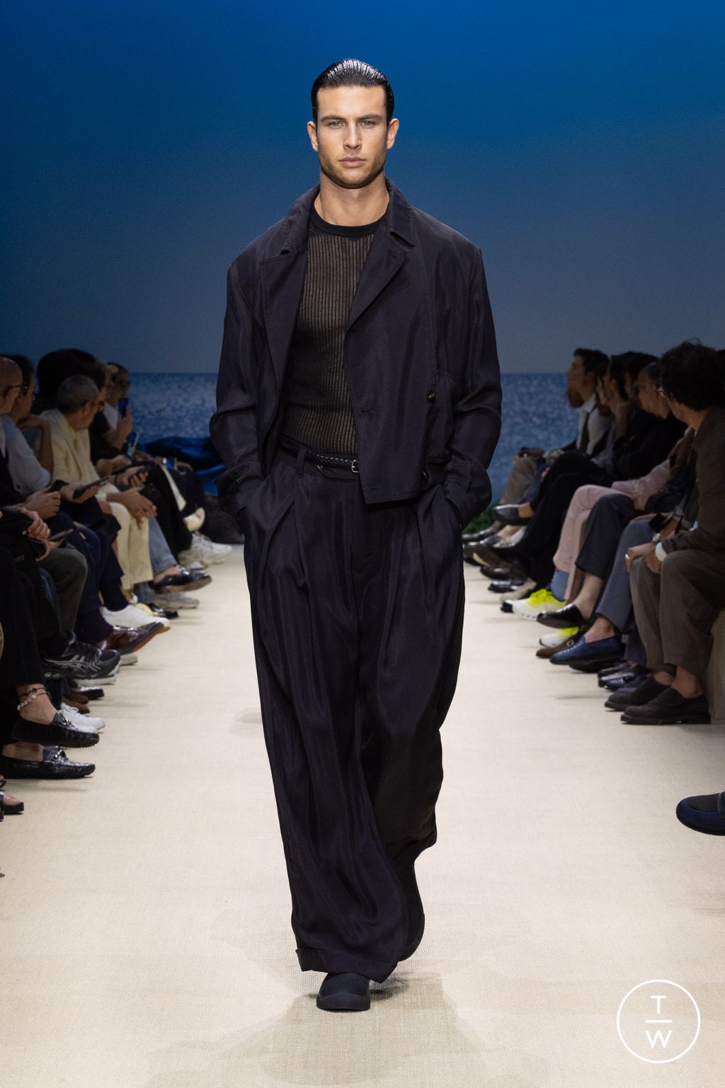 Fashion Week Milan Spring/Summer 2026 look 108 from the Giorgio Armani collection menswear