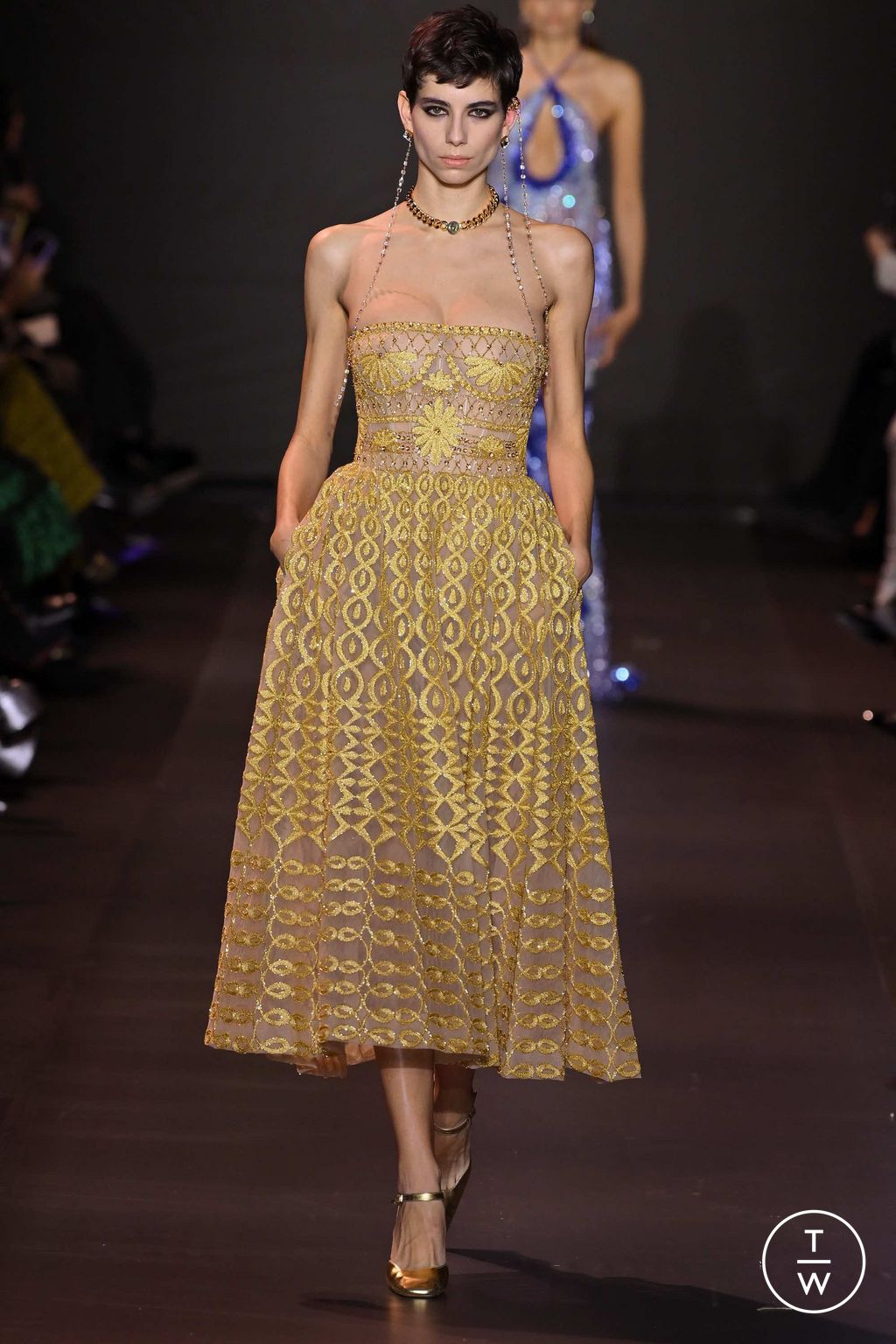 Fashion Week Paris Spring/Summer 2023 look 25 from the Georges Hobeika collection couture