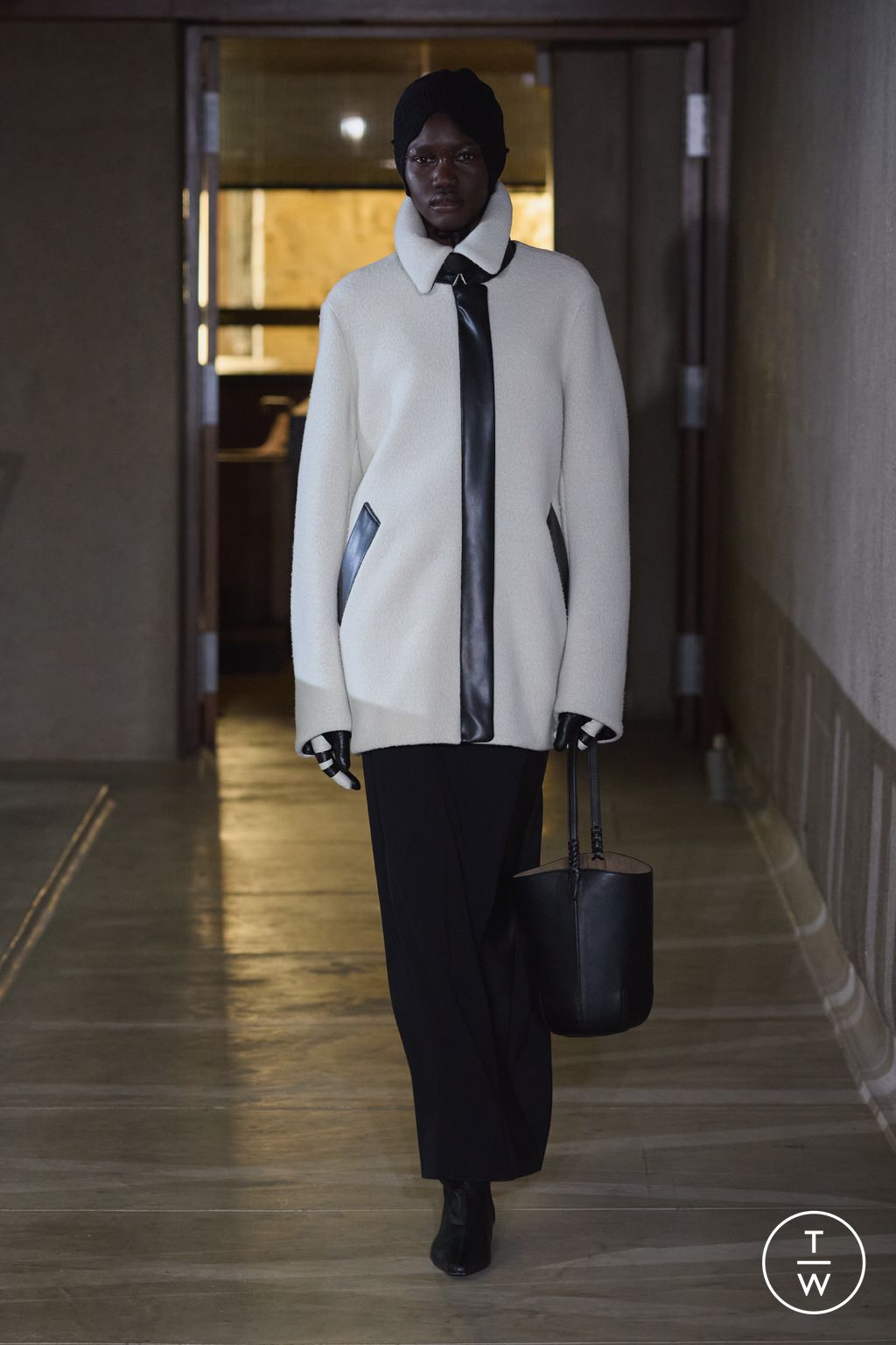 Fashion Week Paris Fall/Winter 2026 look 10 from the Mame Kurogouchi collection womenswear