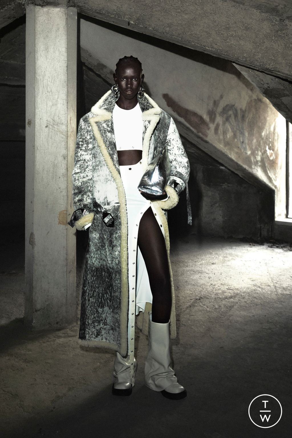 Fashion Week Milan Resort 2024 look 10 from the The Attico collection womenswear