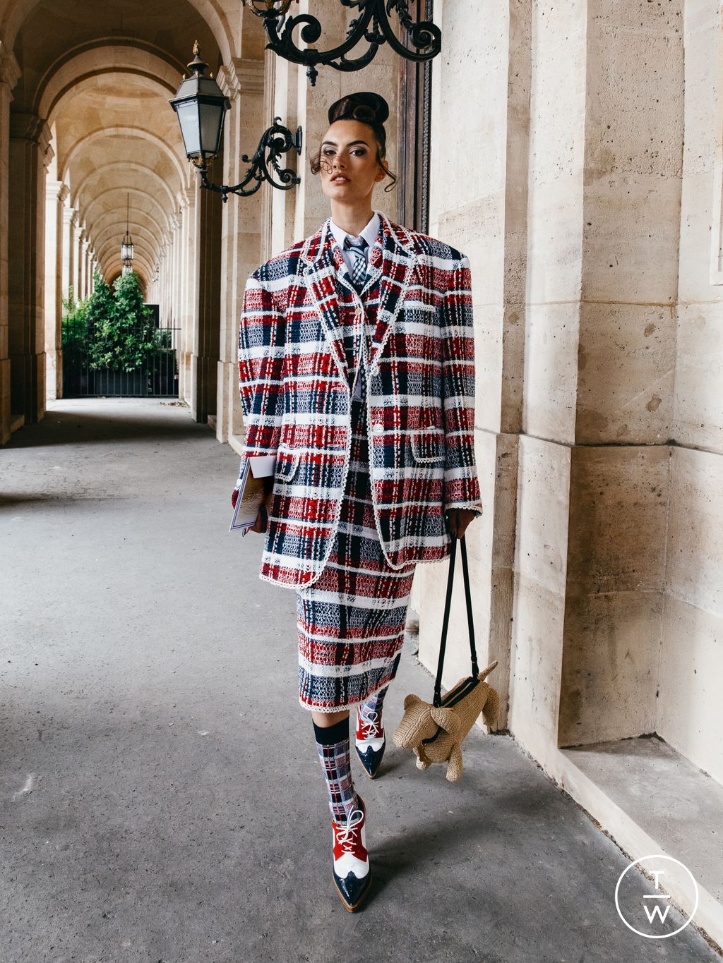 Fashion Week New York Resort 2023 look 10 from the Thom Browne collection 女装