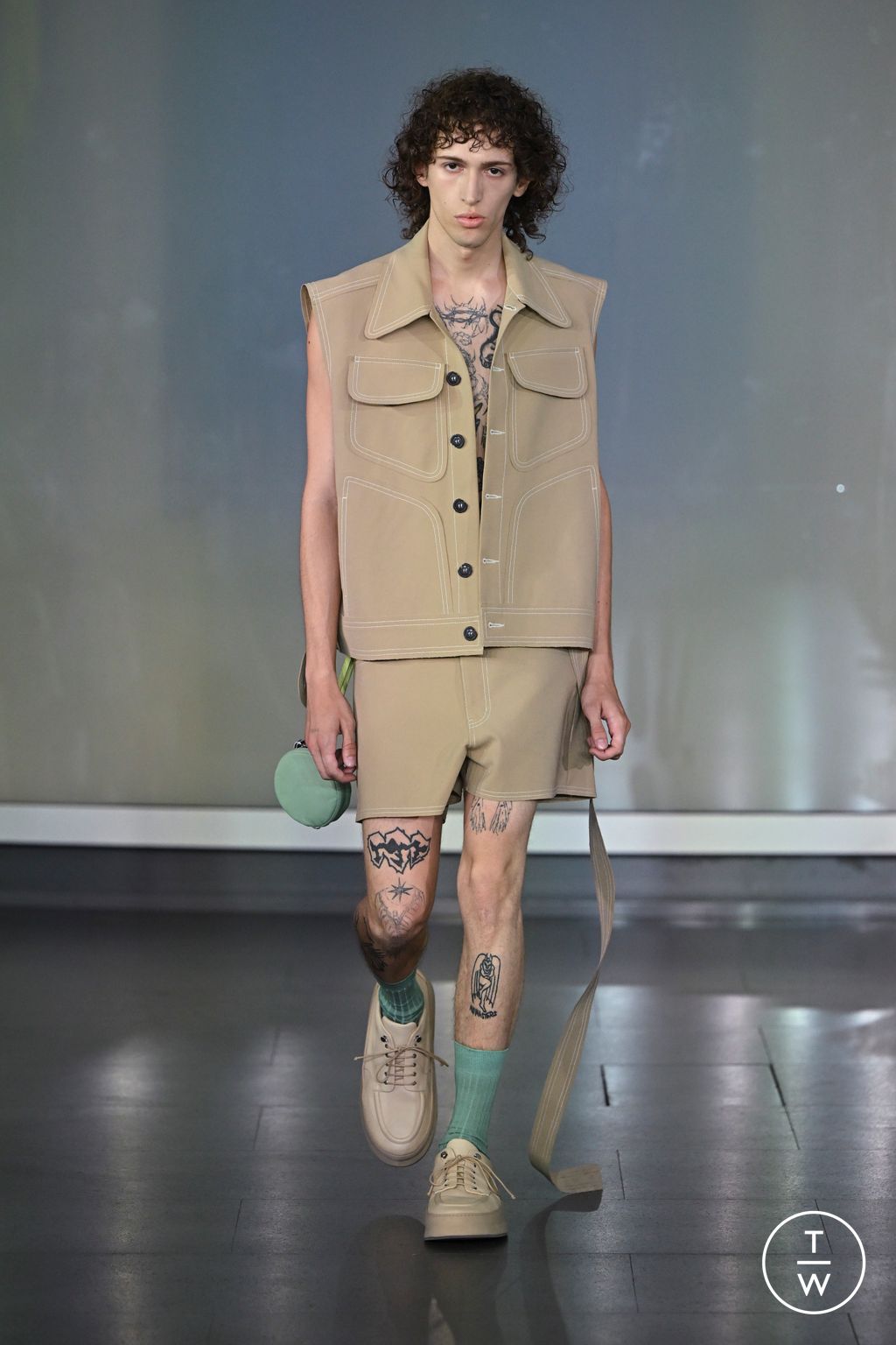 Fashion Week Milan Spring/Summer 2023 look 11 from the Dhruv-Kapoor collection menswear
