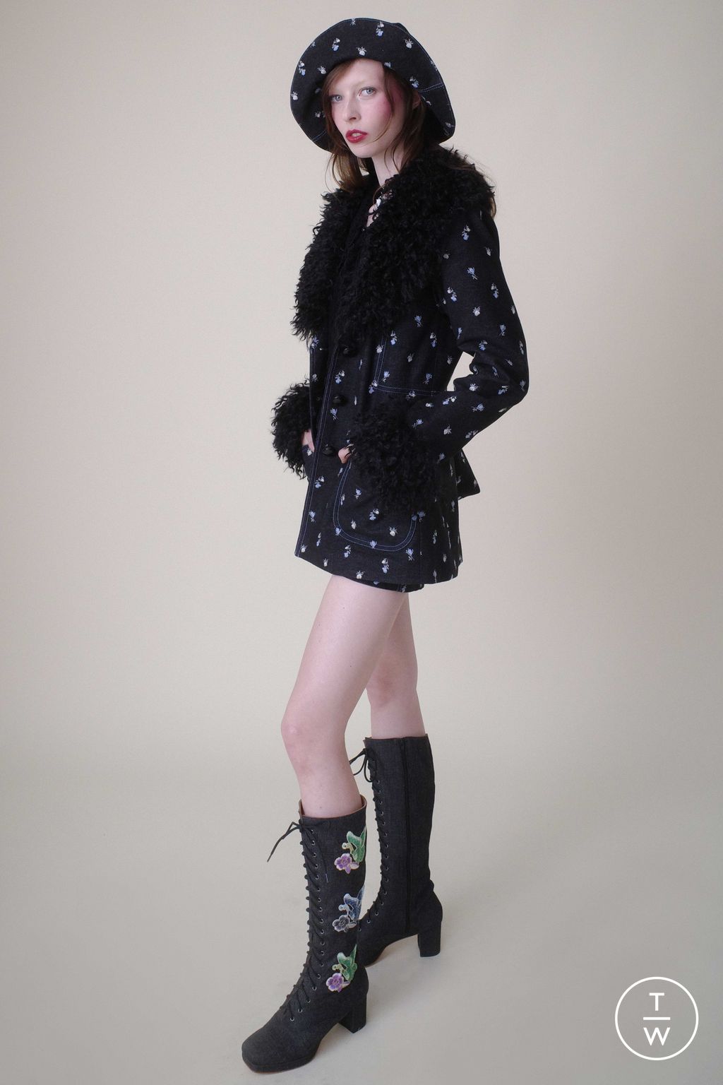 Fashion Week New York Resort 2025 look 11 from the Anna Sui collection womenswear
