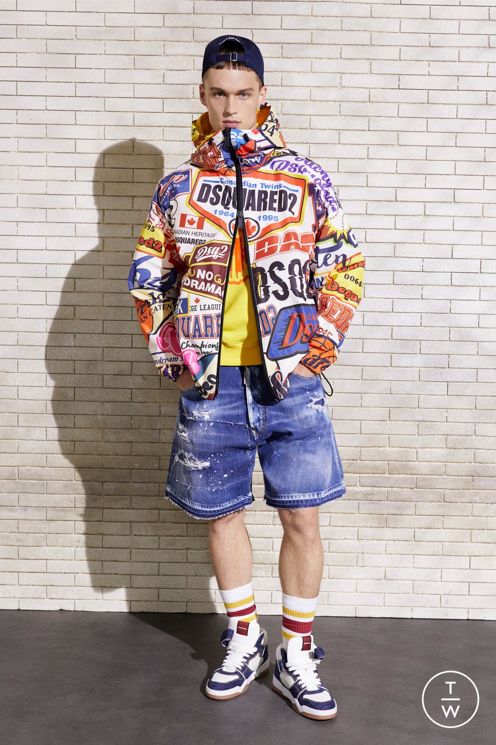 Fashion Week Milan Resort 2024 look 11 from the Dsquared2 collection 男装