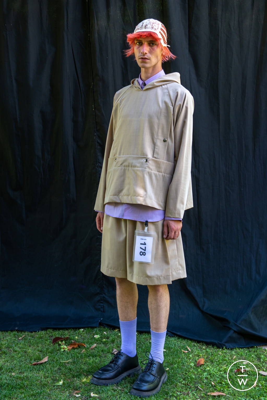 Fashion Week Milan Spring/Summer 2022 look 11 from the Dima Leu collection 男装