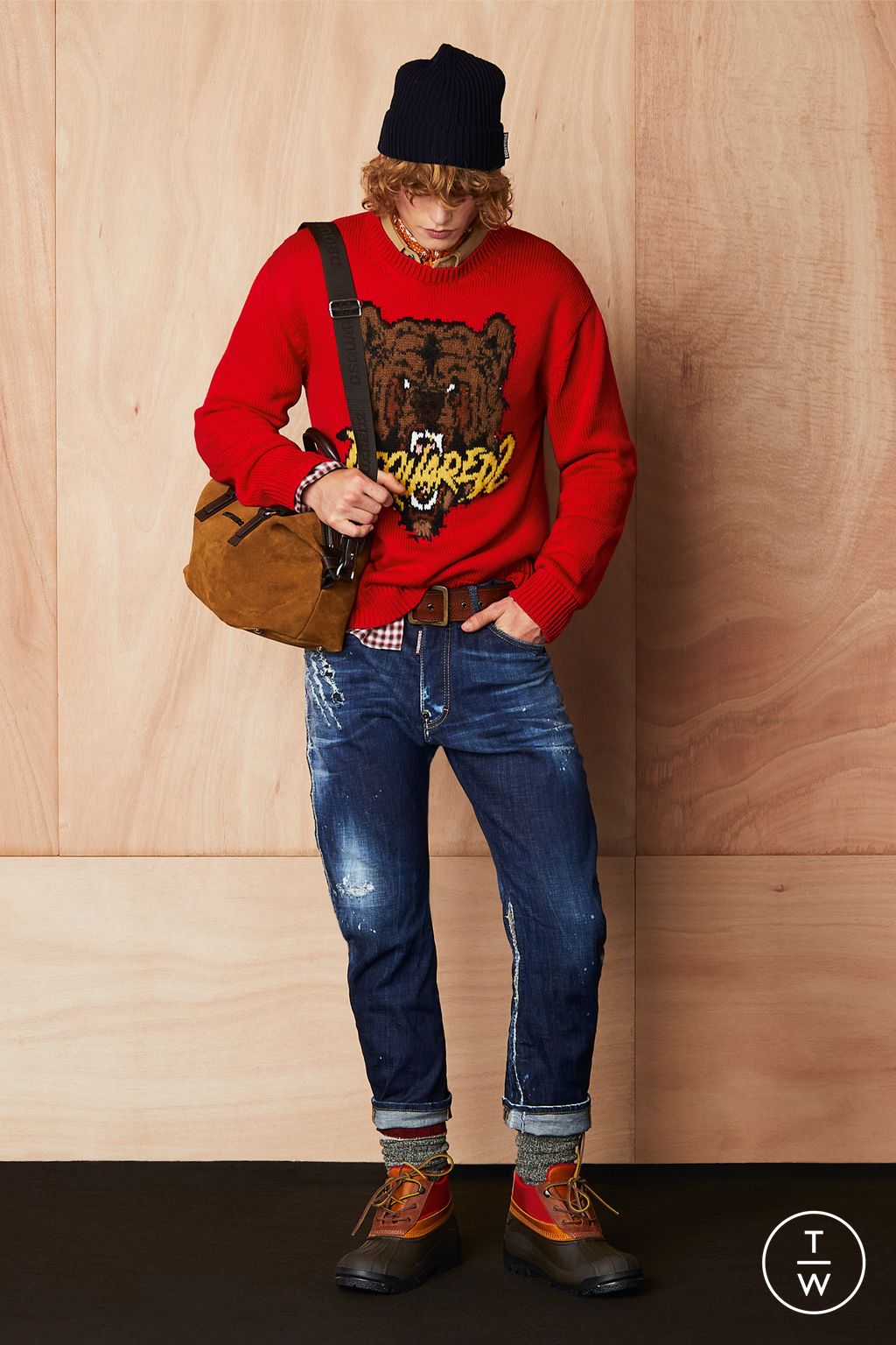 Fashion Week Milan Pre-Fall 2024 look 11 from the Dsquared2 collection 男装