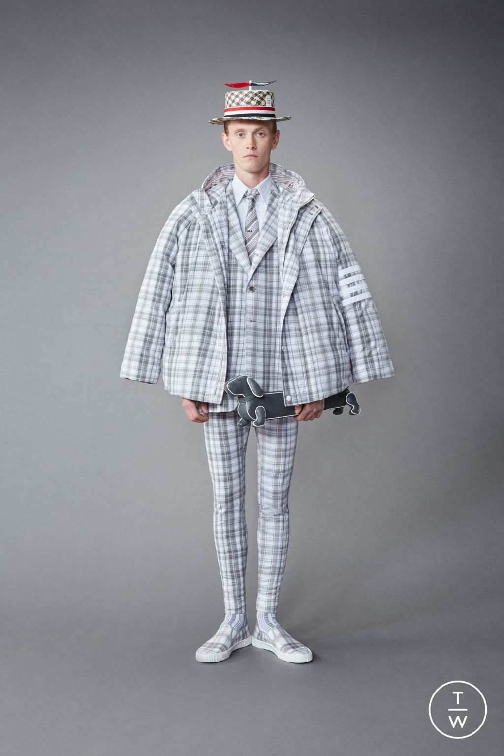 Fashion Week Paris Resort 2022 look 11 from the Thom Browne collection menswear