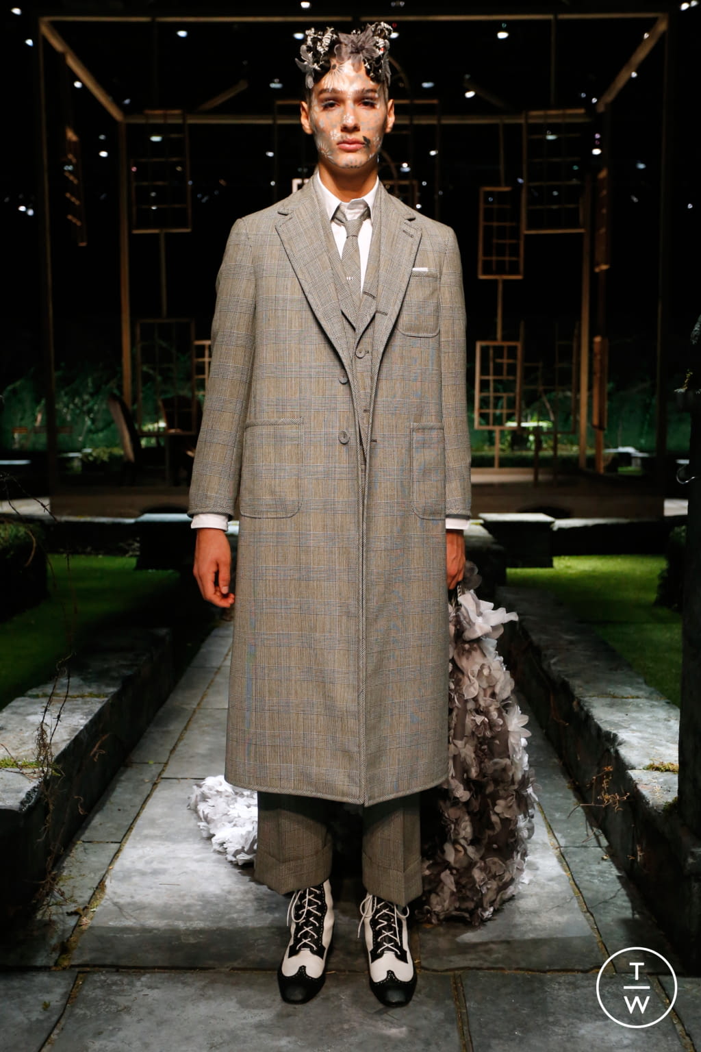 Fashion Week New York Spring/Summer 2022 look 11 from the Thom Browne collection 女装
