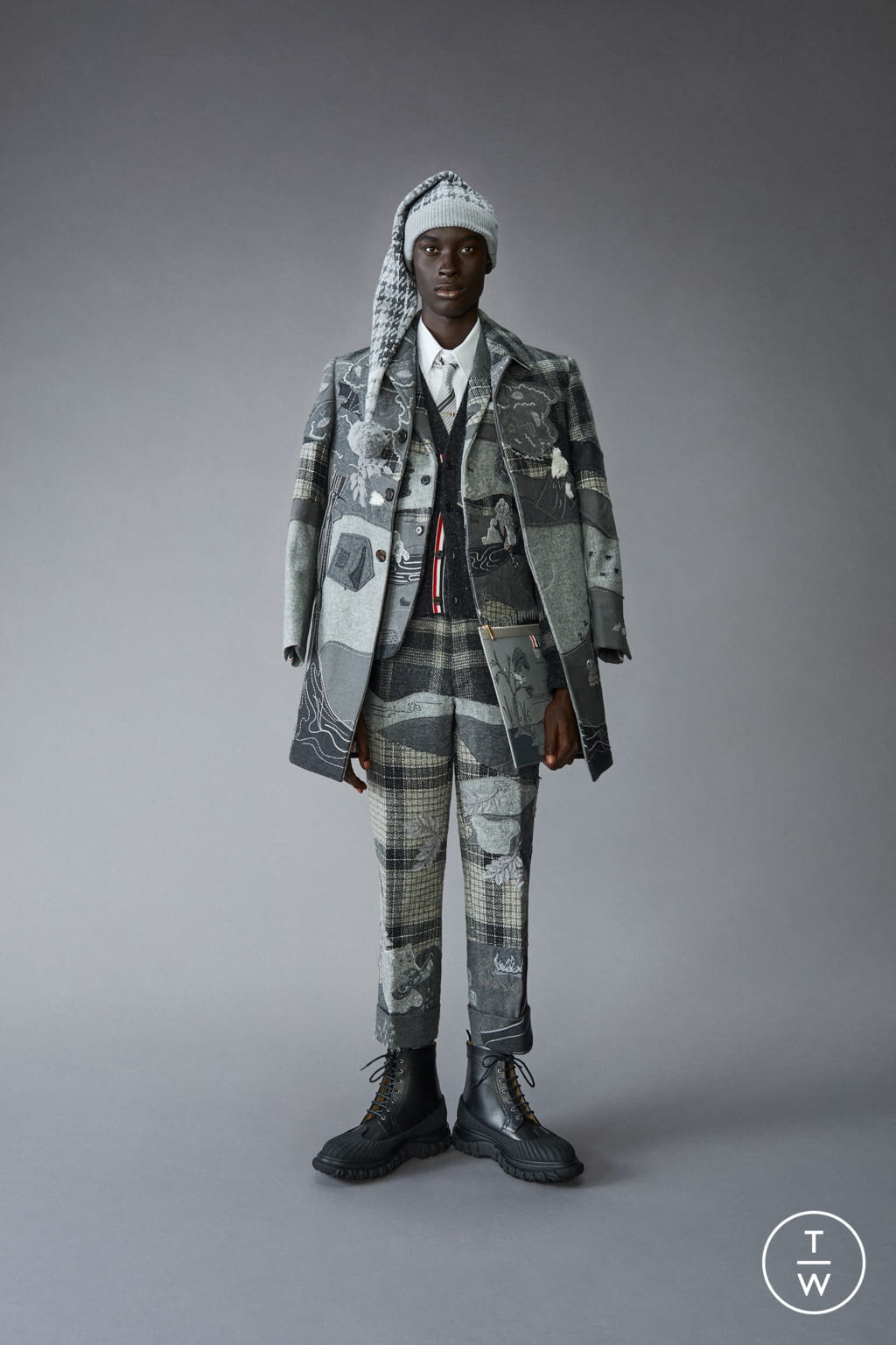 Fashion Week Paris Pre-Fall 2021 look 11 from the Thom Browne collection menswear