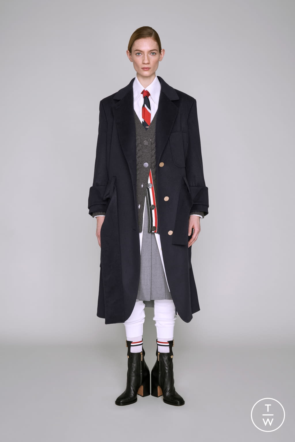 Fashion Week Paris Pre-Fall 2019 look 11 from the Thom Browne collection 女装