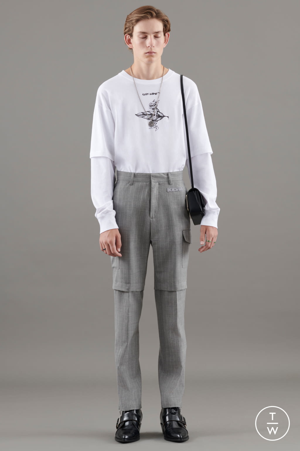 Fashion Week Paris Resort 2021 look 10 from the Off-White collection menswear