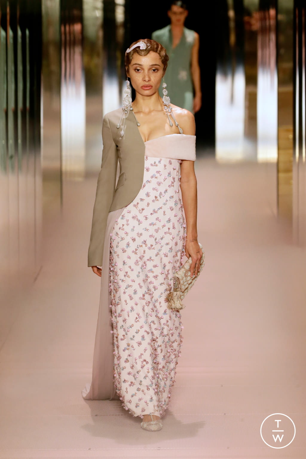 Fashion Week Paris Spring/Summer 2021 look 11 from the Fendi collection couture